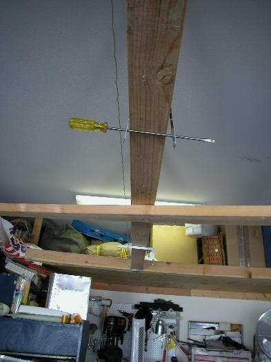 Two anchor points hold up the wing jig.