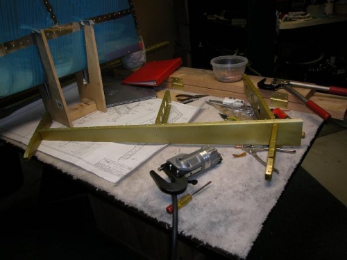 Trying out new pneumatic rivet squeezer.