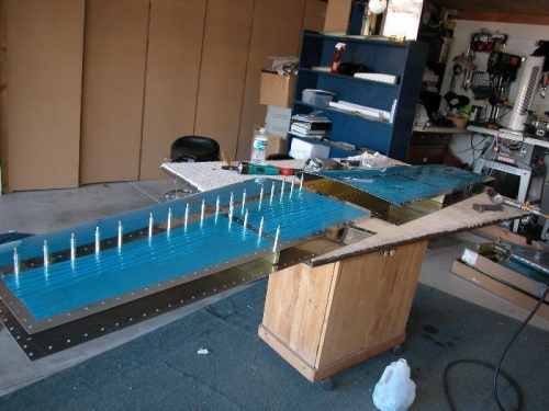 Laid out  with clecos and ready to rivet