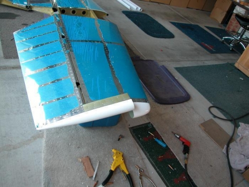 Completed elevator with wing tips