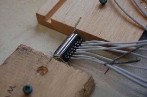 I made a jig to hold the plug during  the soldering operation