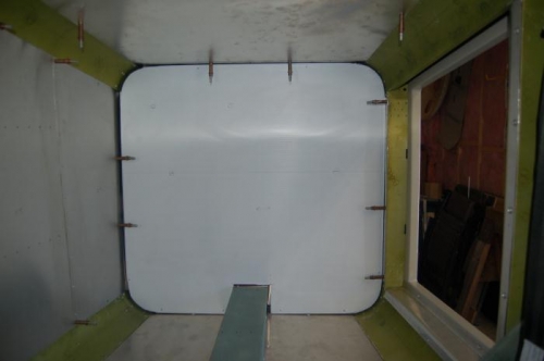 panels ready to be covered with fabric