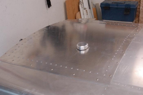 fuel tank in place