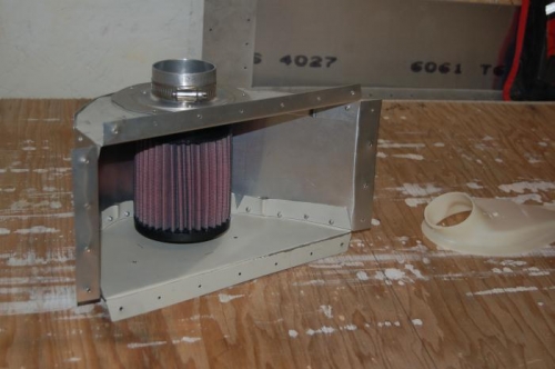 air filter box in progress