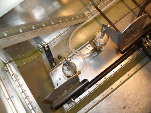 Routing in cockpit, prior to adel clamps