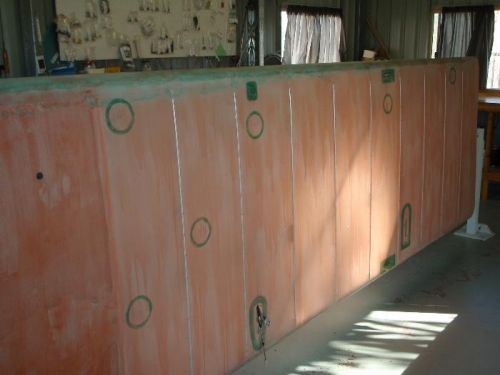 Lexan access rings glued in place