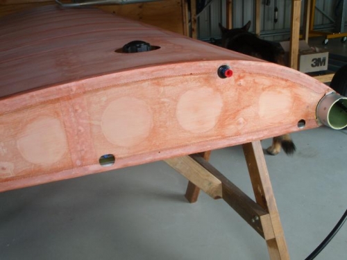 Inboard end of wing covered