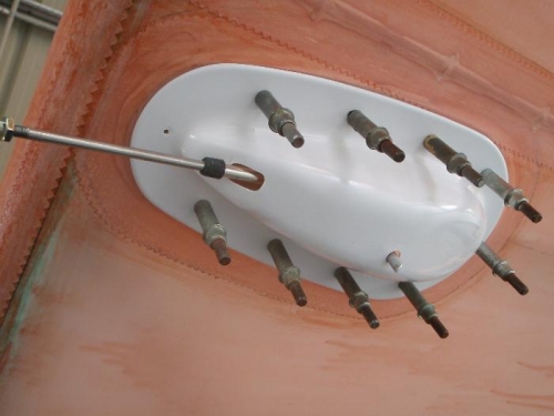 Exit fairings drilled off and trimmed