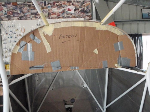 Cardboard pattern for timber mock up panel