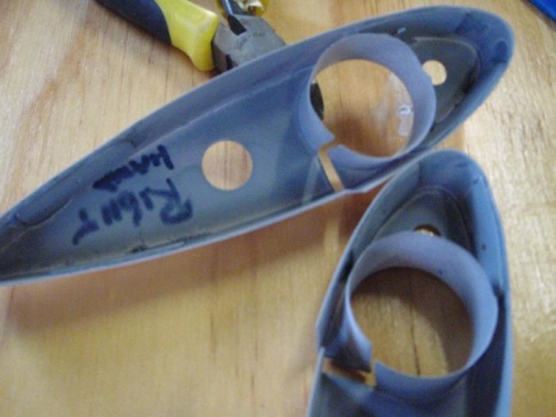 Aluminium backing plates prosealed to inner sufface of supports to receive rivets