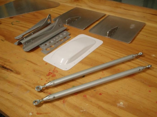 Aileron control rods rods,spades