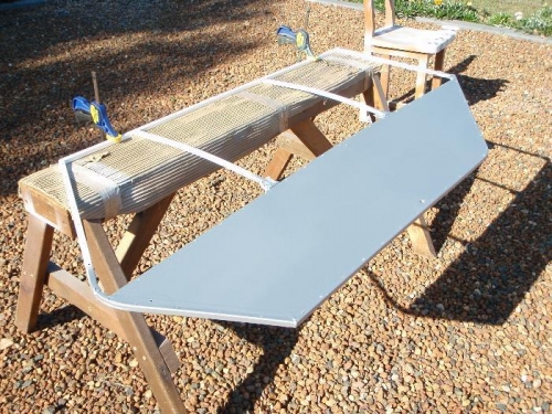 Doors getting the Poly Spray treatment.