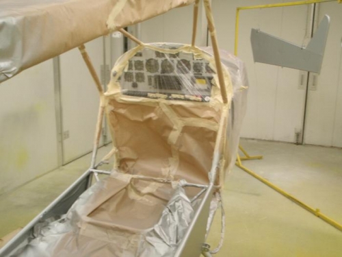 First coat of Poly Spray