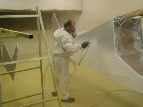 First tack coat...Aerothane