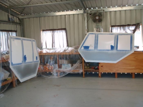 doors primmed over rivet lines ect....