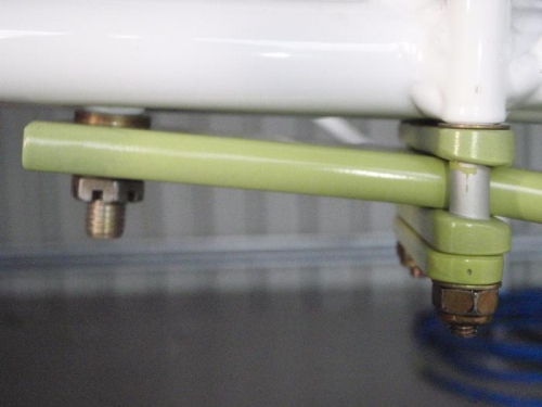 Modified tail spring straps..incorrect nut on AN5 bolt for pic only