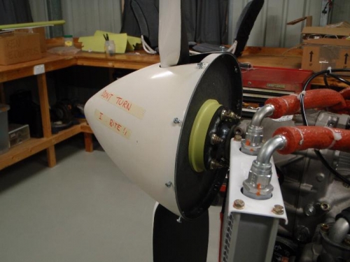 Prop spacer fitted/**tempory hardware fitted at this time