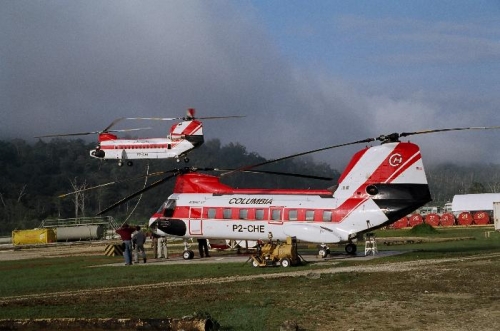 Boeing 234 and BV107...Papua New Guinea
