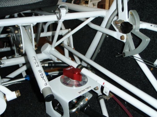 Installed valve and plumbing