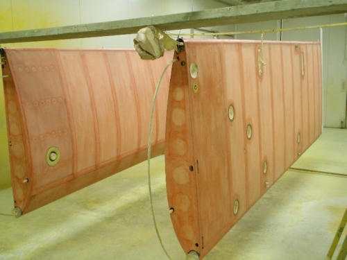 masked off and cleaned and tack ragged ready for poly Brush