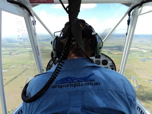 Greg at the controls