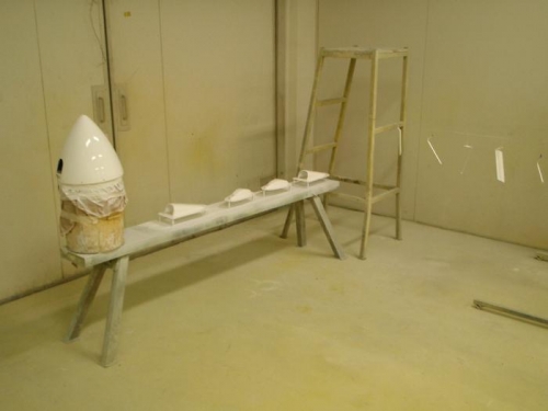 Spinner and misc parts after top coat