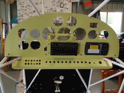 initial trial fit to airframe