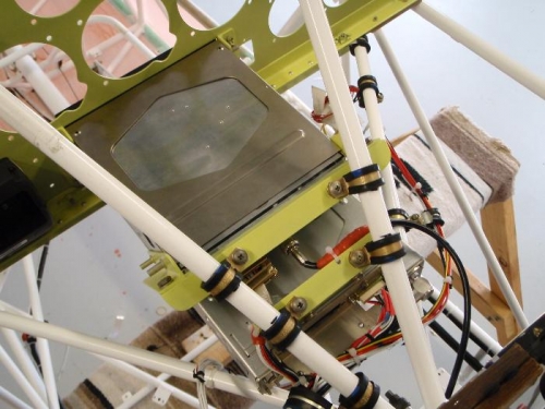 top view of installation and wiring harness