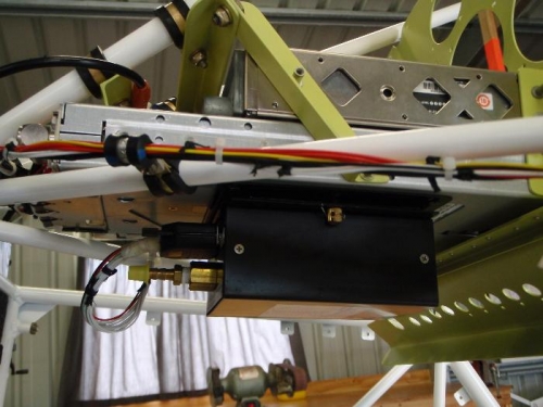 encoder mounted to VHF radio rack