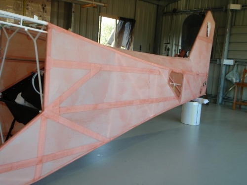 fuselage taping complete