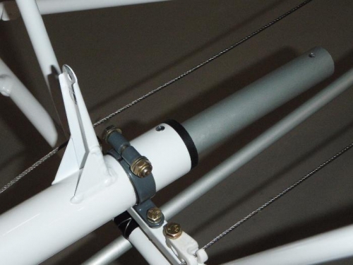 jackshaft with inner control rod fitted rudder cables and fair leads