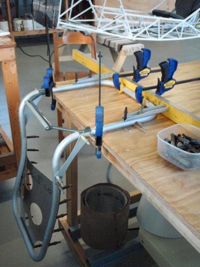 preparing to drill off mounting channels