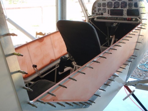 All metal work in place reday for lexan