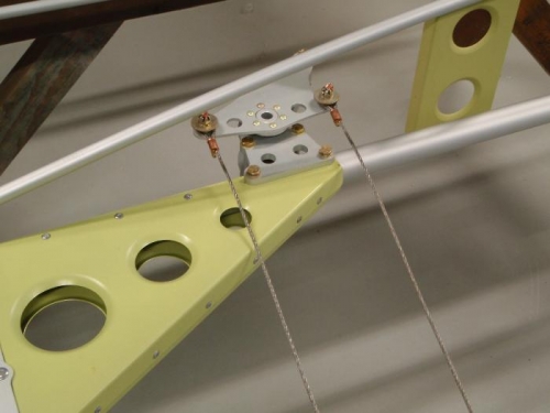 Aileron cables installed and saftied