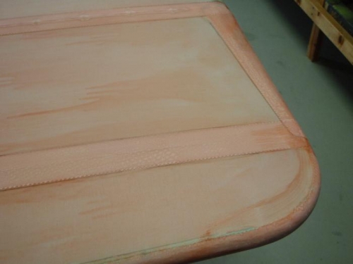 taping under way tip bow and outboard rib