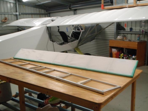 Wing flaps underway