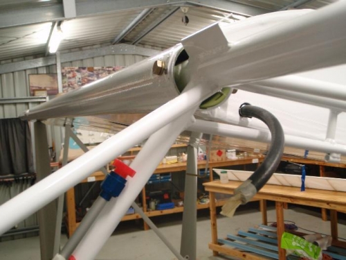 Done deal..bolts drilled and reamed,Strut braces installed