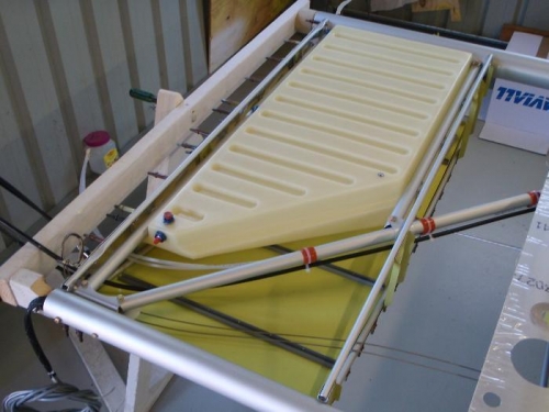 Upper skin installed