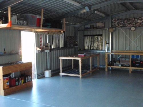 Workshop ,Benches and racks