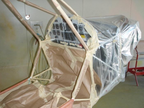 Masking up for first PolyBrush coats