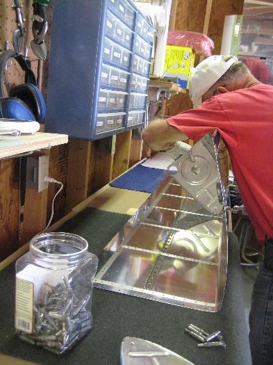 Placing the prosealed ribs