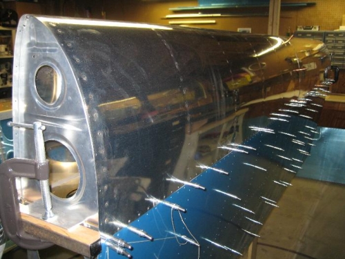 Finished left leading edge