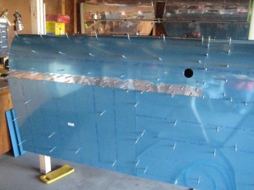 Right Fuel Tank being fit