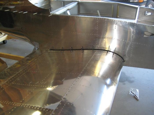 Flaps and fairings in place