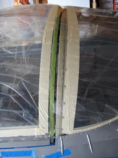 Both canopy halves fitted and drilled