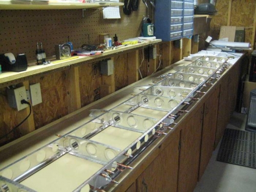 Takes a big chunk of the bench to lay out