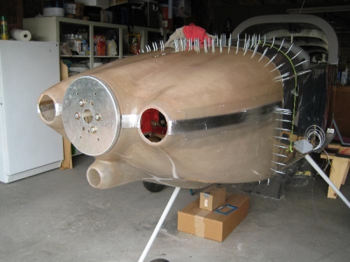 Aluminum tape to prepare for side hinges