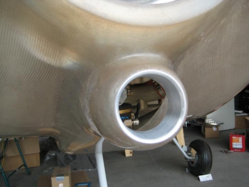 Opened up hole for snorkel ring