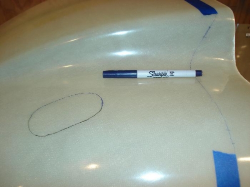 Making the scribe lines visible.