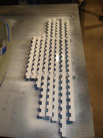 Hinges painted white.